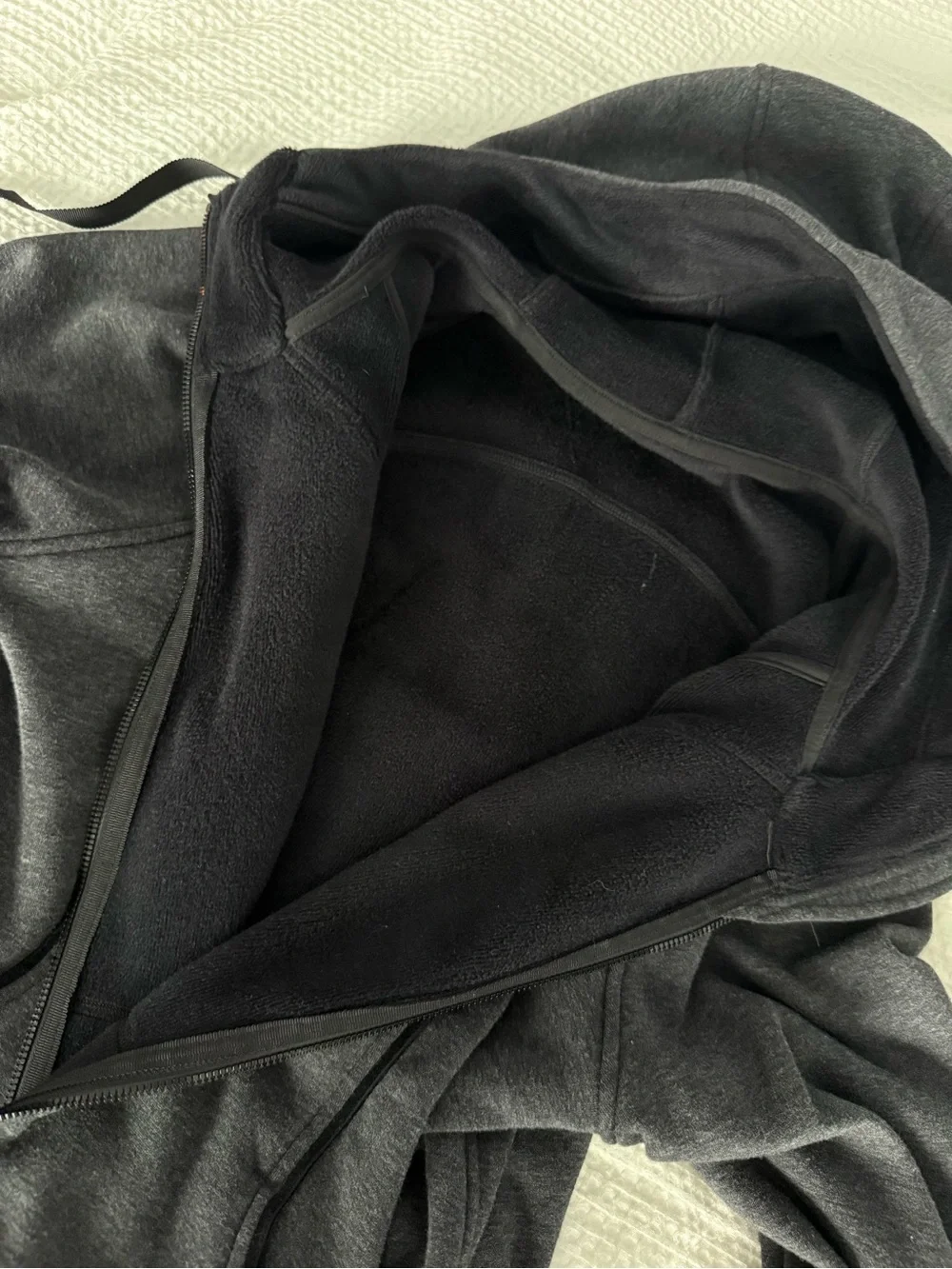Lululemon Women’s Charcoal Gray Full-Zip Hoodie